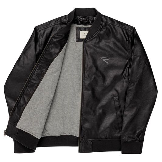 Laso Leather Bomber Jacket