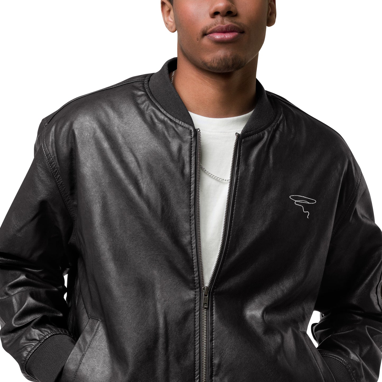 Laso Leather Bomber Jacket