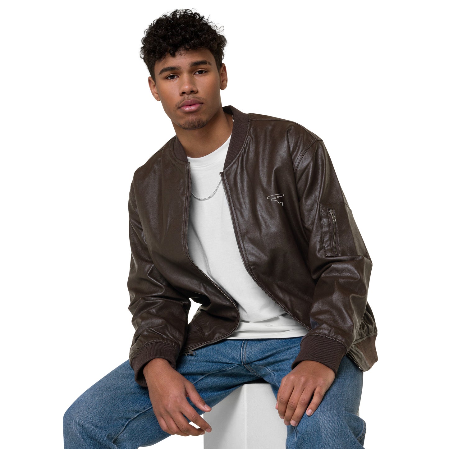 Laso Leather Bomber Jacket