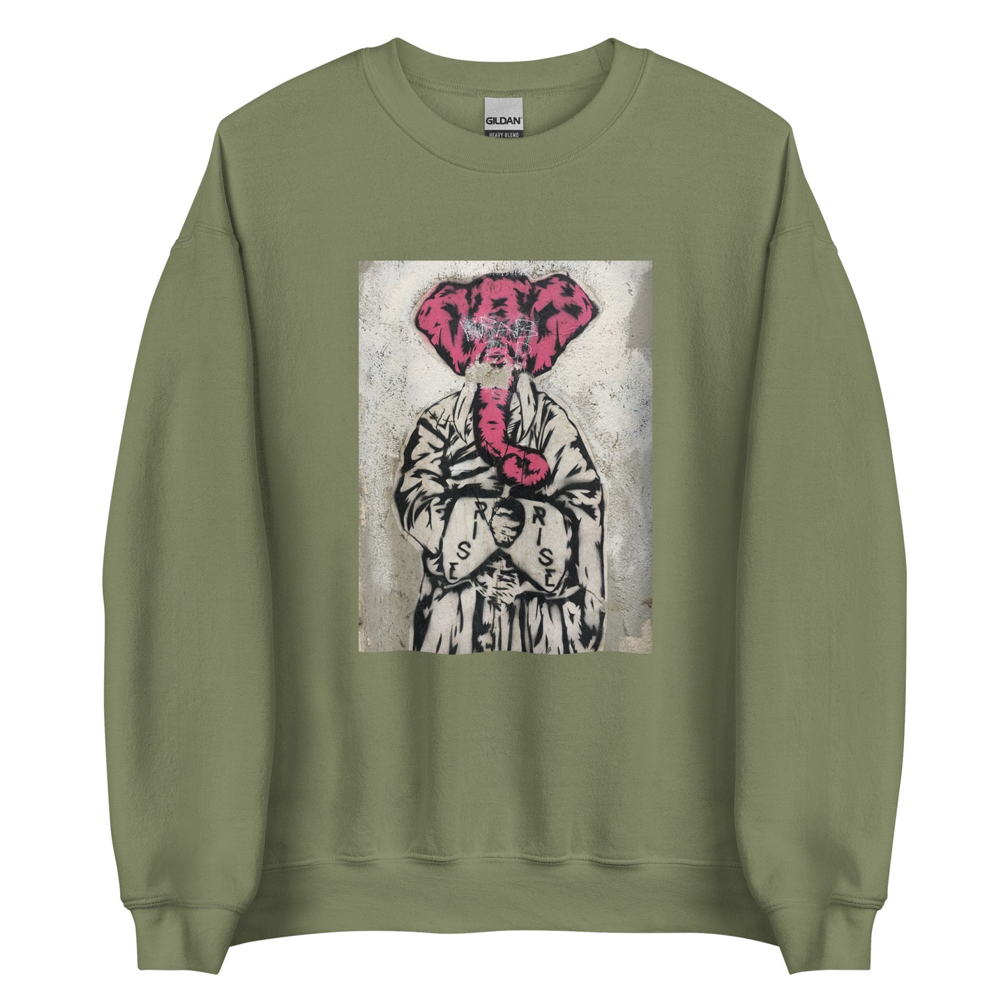 Elephant Street Art Sweatshirt | UNISEX